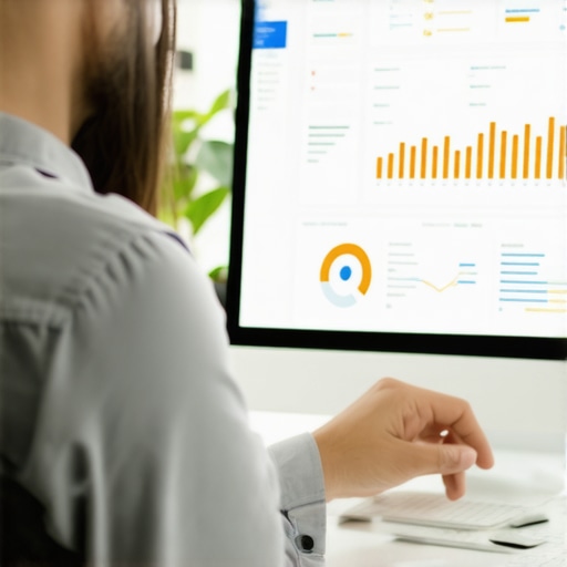 Business owner reviewing local SEO data on laptop in Richmond