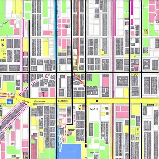 Richmond cityscape with landmarks and digital map overlays