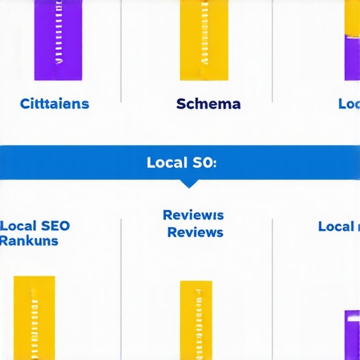 Infographic showcasing local SEO elements for Virginia