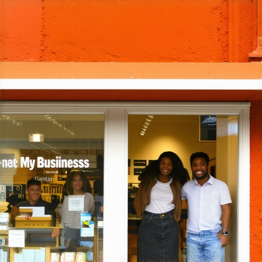 Richmond Business GMB Profile Shopfront in Richmond, Virginia with GMB signage and engaging customer activity.