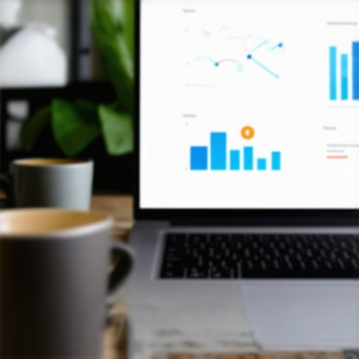 Digital SEO Tools for Local Business Maintenance SEO analytics dashboard on a computer screen showing local search metrics and rankings.