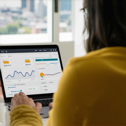 Person reviewing SEO analytics for Richmond business on a laptop