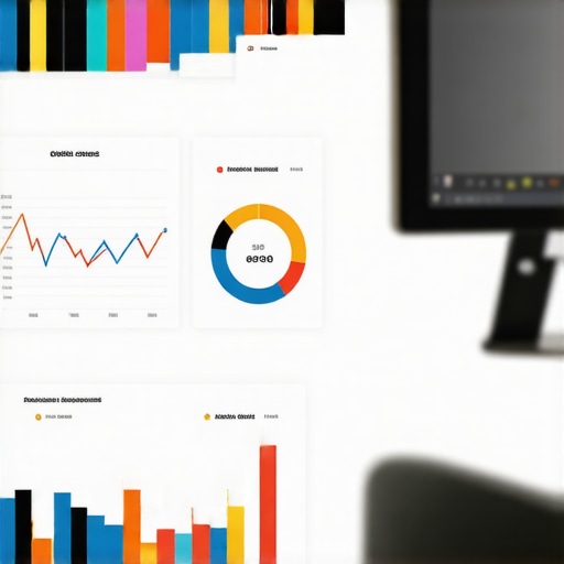 SEO analytics dashboards on a computer screen