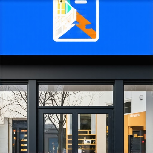 Richmond shop with visible Google Maps icon overlay, showcasing local SEO success.