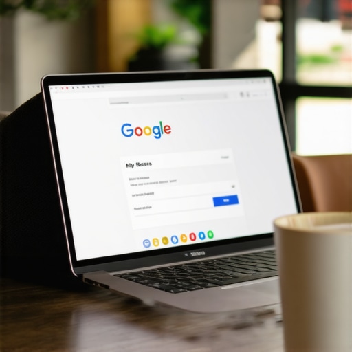 Person optimizing a Google My Business profile on a laptop in Richmond